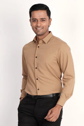 Mens Formal Shirt (Brown)